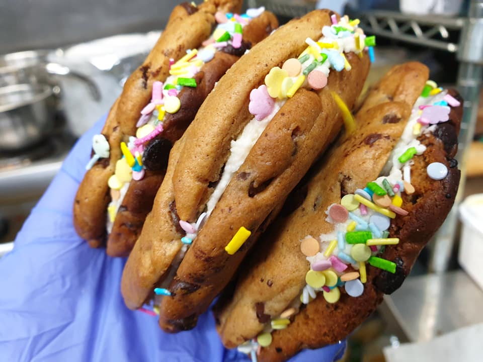 Giant Cookie Sandwiches